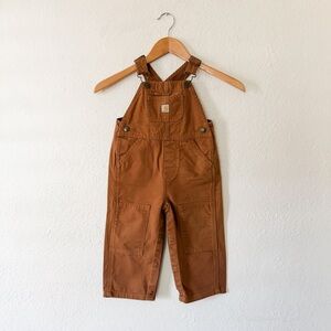 Carhartt Unisex Toddler Classic Duck Brown Overalls
